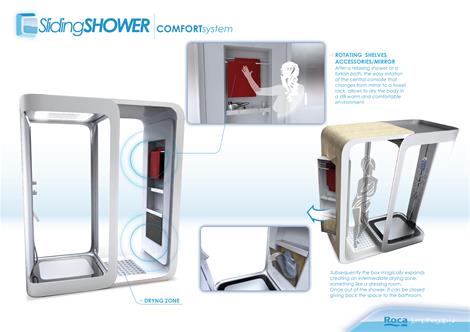 sliding shower